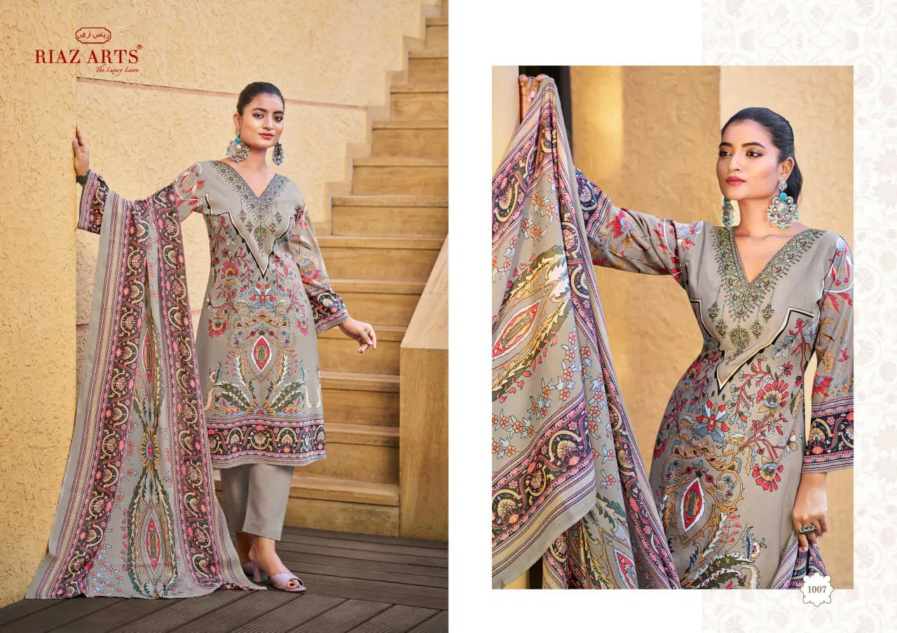 Ombre By Riaz Arts Karachi Lawn Printed Dress Material Wholesale Shop In Surat